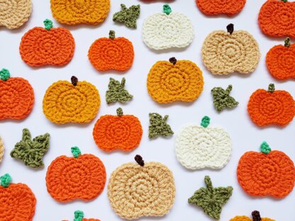 Pumpkin and Leaf Applique