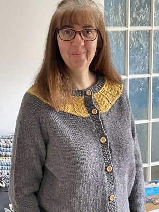 Sunshine Yellow Yolked Cardigan