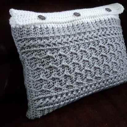 Cabled Zig Zag Rectangle Pillow