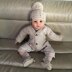 Carter Baby Cardigan Hat and Booties Set