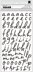 American Crafts Fresh Bouquet Thickers Stickers 147/Pkg - Aster Alpha/Puffy