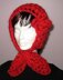 Rose Red Scarf Neckwarmer and Headband