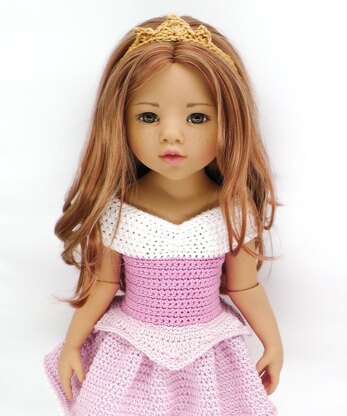 GOTZ/DaF 18" Doll Princess Aurora Dress Set