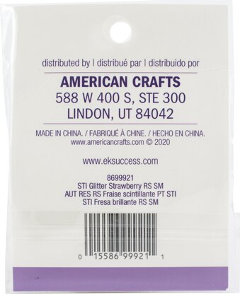 Sticko Resin Sticker - Small Strawberry, 4/Pkg