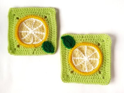 Lemon Granny Square Crochet pattern by CroCreate