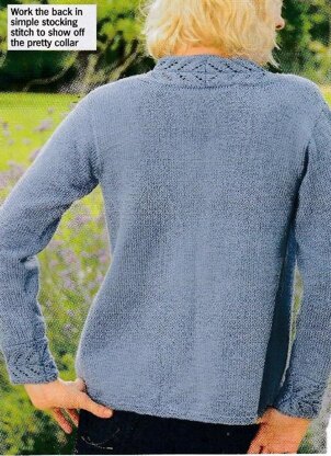 Leaf Lace Edge Cardigan