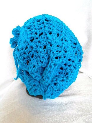 841 Peacock Slouchy Hat