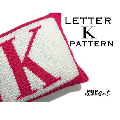 Letter K Pillow