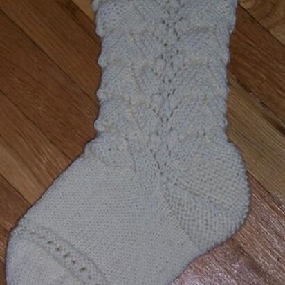 Victorian Lace Christmas Stocking