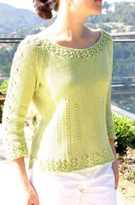 Sorelle Lace-Edged Pullover