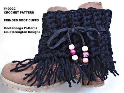 1002C - FRINGED boot cuffs