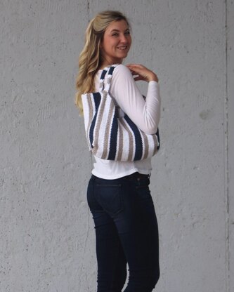 Stockinette Stripe Tote