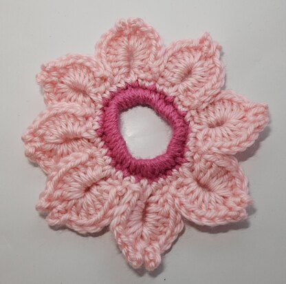 Flower scrunchie