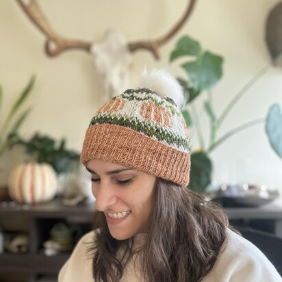 Gourd-geous Hat - knitting pattern