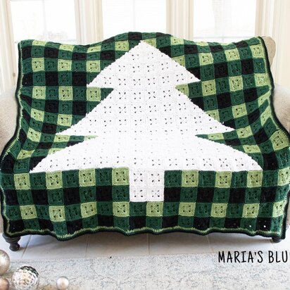 Winter Tree Plaid Blanket