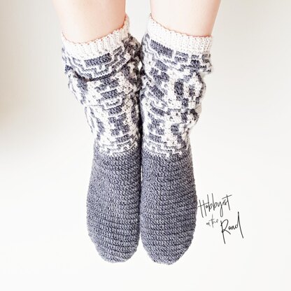 Baltic Winds Slouchy Socks