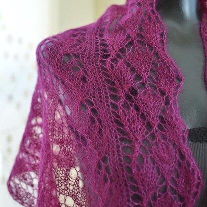 #131 Fairy Tale Three-Lace Scarf - knitting pattern