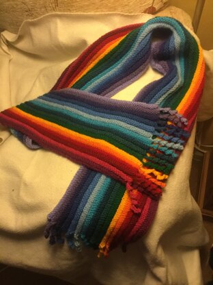 Rainbow scarf