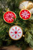 Vervaco Snowflakes (Set of 3) Cross Stitch Kit - 7cm