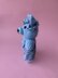 Crochet Blue Bear with Dungarees