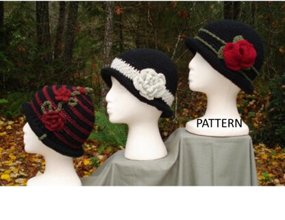 Rolled Brim Cloche Hats - PA-102