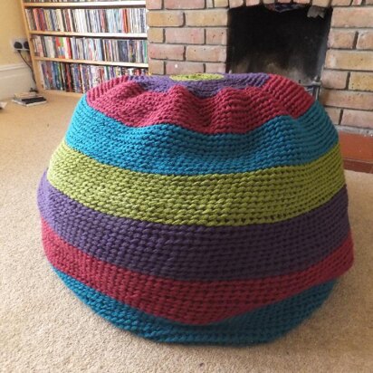 Finger Knit Bean  Bag Cover