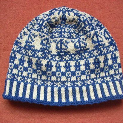 Seaside beanie - knitting pattern