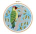 Hawthorn Handmade Green Woodpecker Cross Stitch Kit