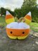 Candy Corn Pumpkin Cat