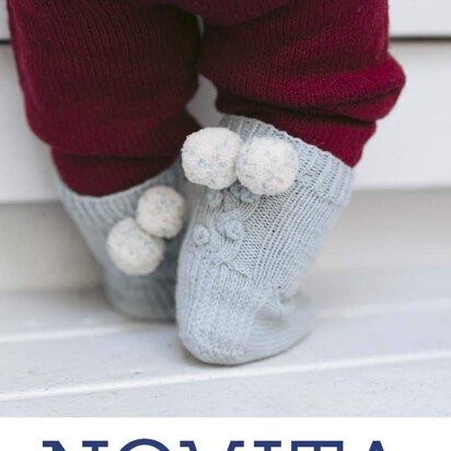 Snowberry Socks for Babies in Novita Baby Merino and Baby Merino Dream - Downloadable PDF