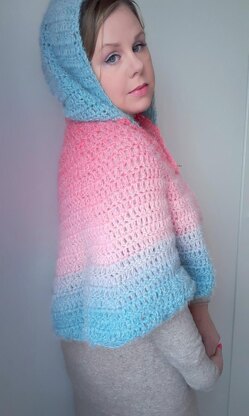 Crochet Victorian Hooded Shawl/Cape Pattern