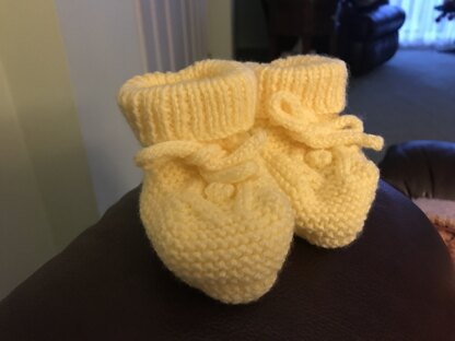 Yellow Easter Booties