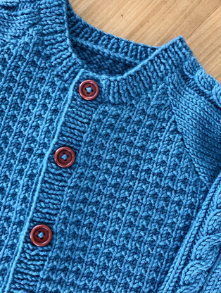 Little boy's textured cardigan