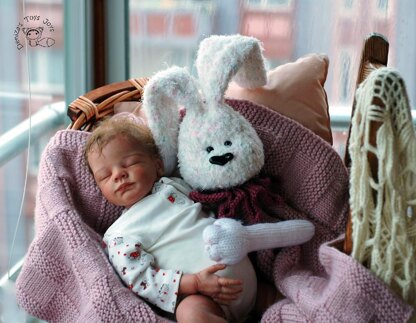 Long Ears Bunny Baby Toy Blanket