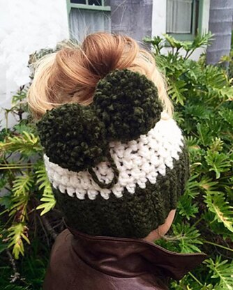 Messy Bun Beanie - Crestlynn Hat