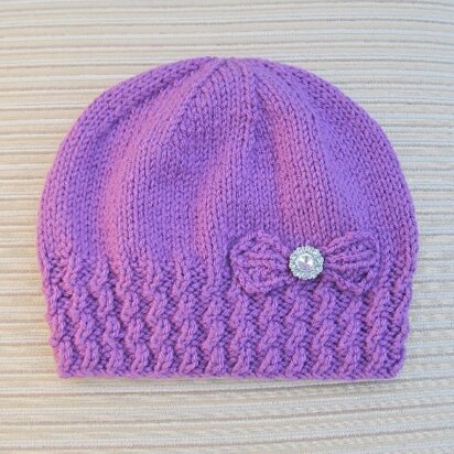 Hat "Leyla" for a Lady - knitting pattern