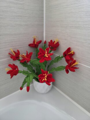 Crochet Christmas Cactus