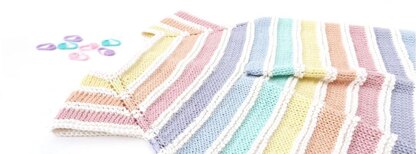 Size 3-6 months - Rainbow Romper PDF Knitting Pattern