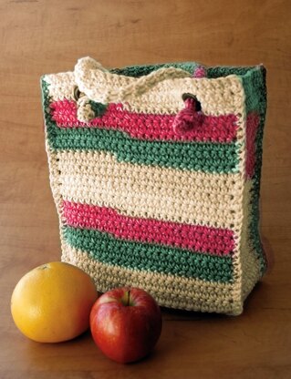 Bag to Crochet in Lily Sugar 'n Cream Stripes