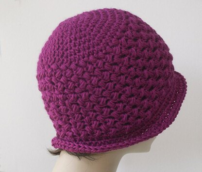 Bean Stitch Flapper Cloche