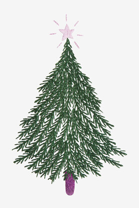 DMC Christmas Pine Tree Embroidery Pattern - PAT1119_2