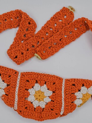 Daisy Granny Square Bum Bag