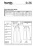 Burda Style Women's Wide Leg Trousers B6436 - Paper Pattern, Size 8-18