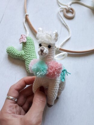 Llama baby mobile