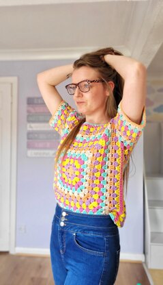 Classic Granny Square Sweater and Tee