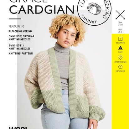 Grace Cardigan in Wool and the Gang Alpachino Merino - V833172882 - Downloadable PDF