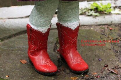 Star Stitch Boot Cuffs