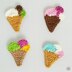 Ice Cream Cone Applique