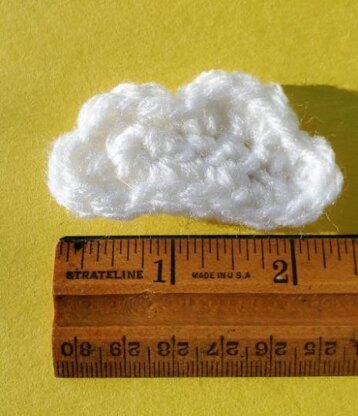 Crochet Cloud Pin/Hair Clip and Keychain Pattern Bundle