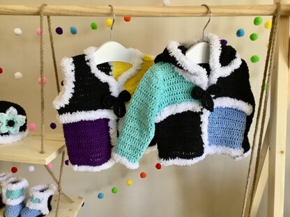 Baby Cardigan Set Pattern No. 406